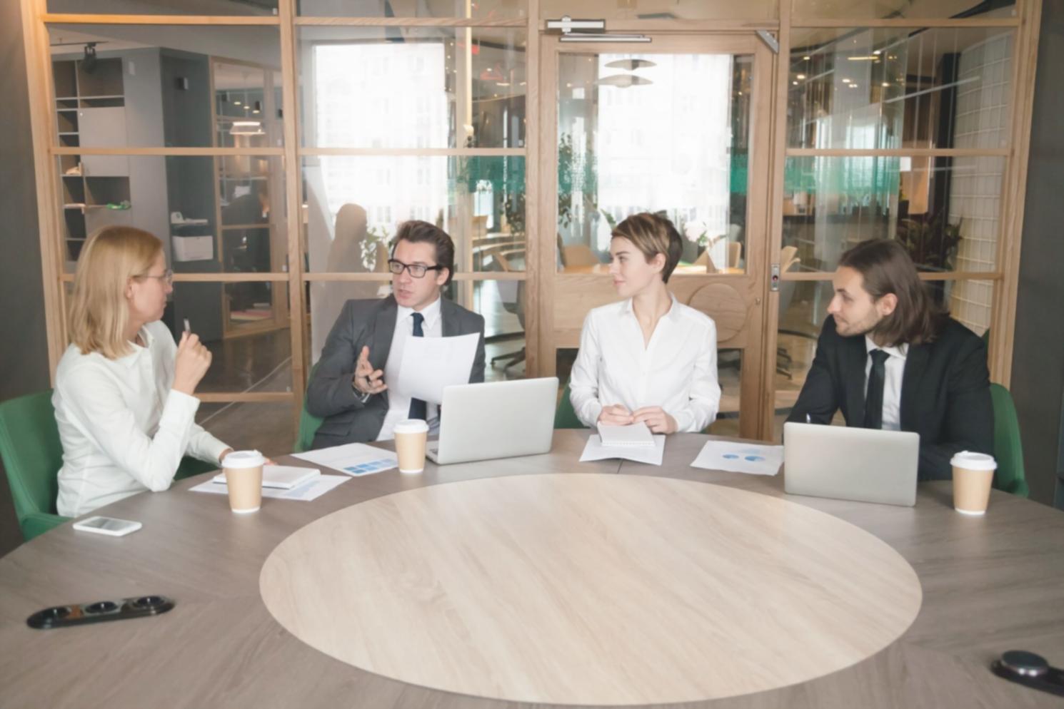Professional workshop environment with engaged participants
